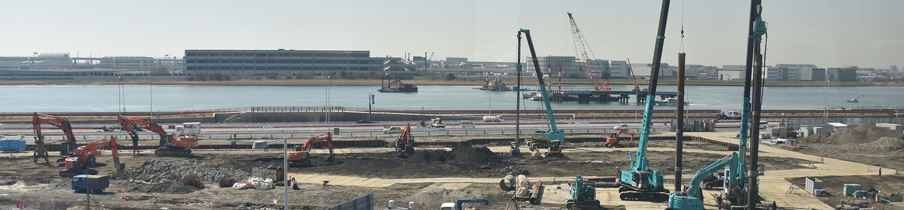 大規模工事現場